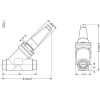 DANFOSS 148B5211 — Запорный клапан SVA-S 15 D STR CAP 