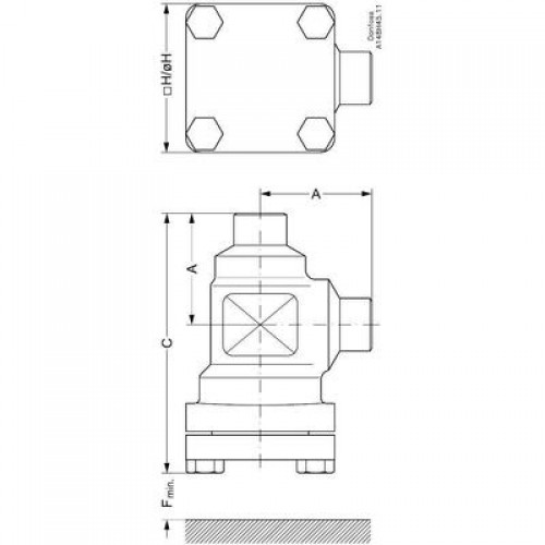 DANFOSS 148B5244 — Корпус для фильтра FIA 15 A ANG 