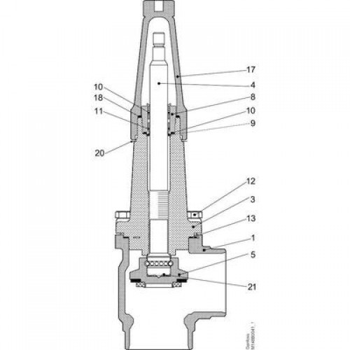 DANFOSS 148B5351 — Запорный клапан SVA-L 20 