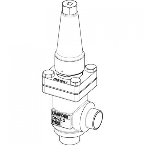 DANFOSS 148B5601 — Запорный клапан SVA-S 40 D ANG CAP 
