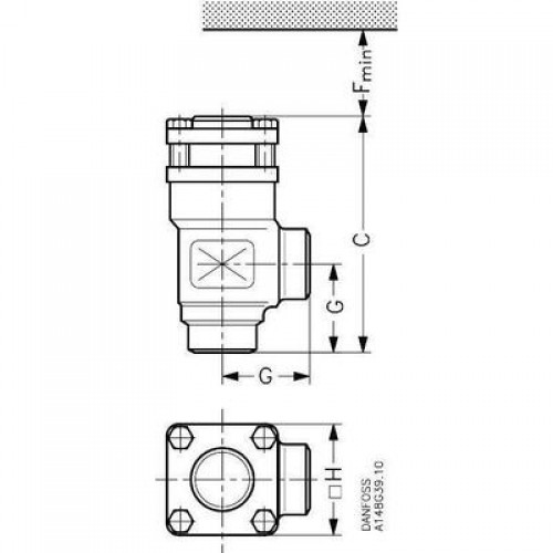 DANFOSS 148B5636 — Клапан обратный CHV-X 40 D 