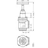 DANFOSS 148B5700 — Запорный клапан SVA-S 50 D ANG H-WHEEL 