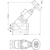 DANFOSS 148B5730 — Запорный клапан SVA-S 50 A STR H-WHEEL 