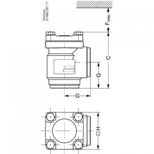 DANFOSS 148B5838 — Клапан обратный CHV-X 65 D 