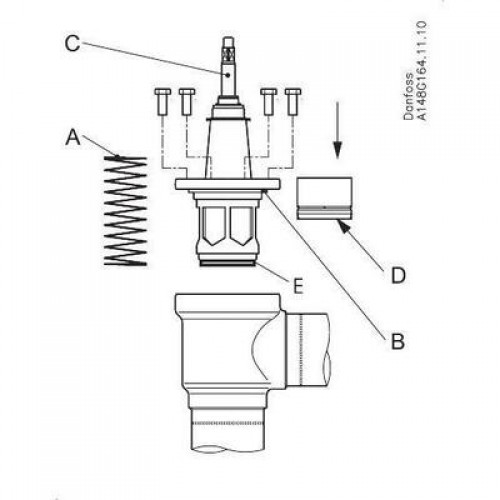 DANFOSS 148B6103 — Клапан обратный с запорной функцией SCA-X 125 A 