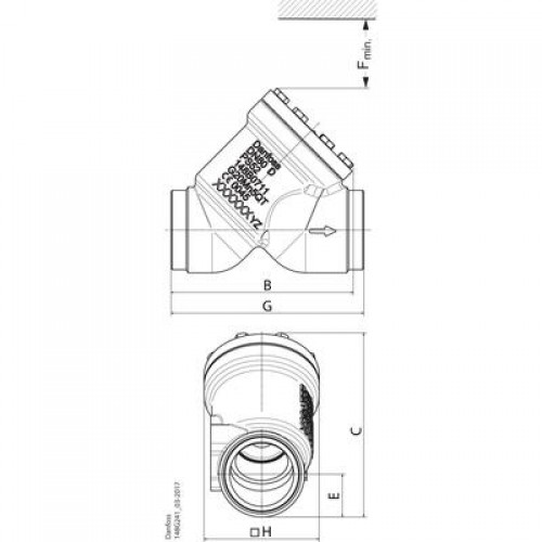 DANFOSS 148B6599 — Клапан обратный CHV-X 125 D STR 