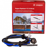РИДАН 21RT0810R — Pipeheat-15 саморегулирующийся нагревательный кабель 25 м, 375 Вт, с вилкой 21RT0810R