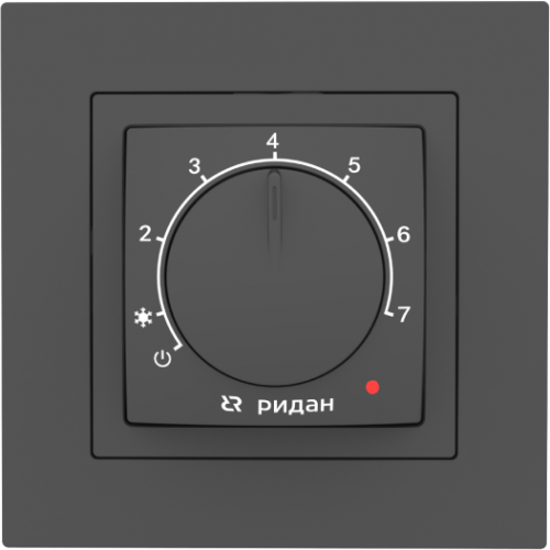 РИДАН 21RT1022R — Нагревательный мат TF-150 4 м² с терморегулятором Twist (черный) 