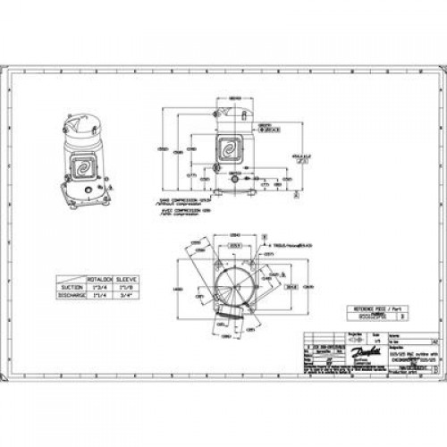 DANFOSS SM115-4RI компрессор спиральный 