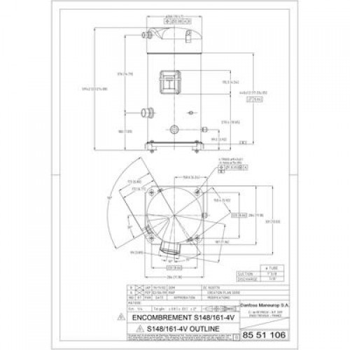 DANFOSS SZ148-4VAI компрессор спиральный(пр. класс 1770647609) 